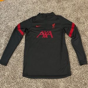 Liverpool fight club Nike track quarter zip up